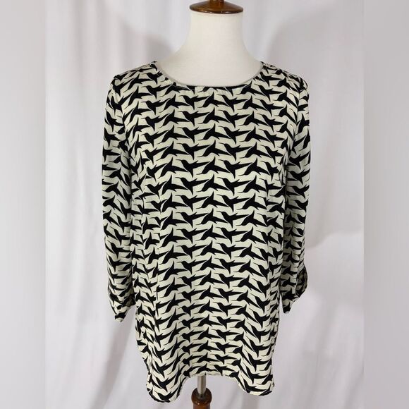 Paley Black Bird Orint Tunic length Top - Picture 2 of 7